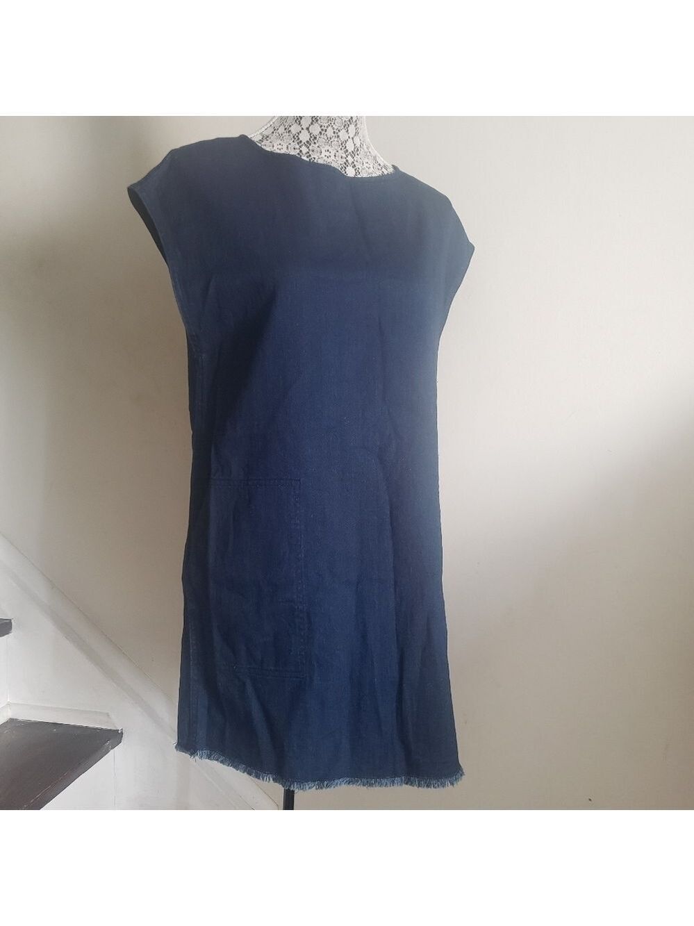 Wilfred Free Nori Dress In Denim - Picture 7 of 12